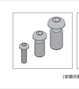 半圓頭螺栓三維圖