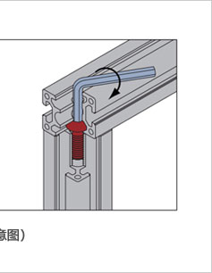 半圓頭螺栓安裝示意圖