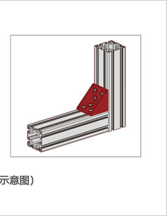 強(qiáng)力鑄鋁角件安裝示意圖