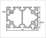 80120鋁型材二維圖