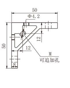 40系列80*鋁型材角碼物理參數(shù)1